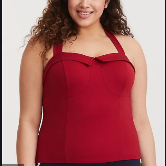 torrid Tops - Torrid Retro Red Sweetheart Tank